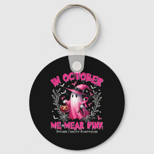 Oktober tragen wir Pink Ghost Hexe Brustkrebs Awa Schlüsselanhänger