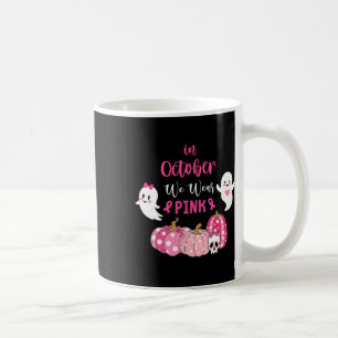 Oktober tragen wir rosa Brustkrebs-Bewusstsein Kaffeetasse