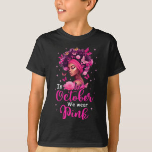 Oktober tragen wir rosa Brustkrebs-Bewusstsein sch T-Shirt
