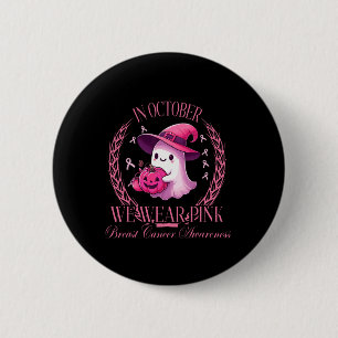 Oktober tragen wir rosa Geist, der Brustkrebs bekä Button