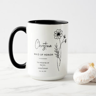 Oktober-Trauzeugin   Cosmos Birth Blume Tasse