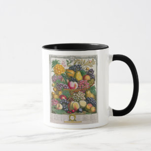 Oktober, von 'zwölf Monaten Früchten Tasse