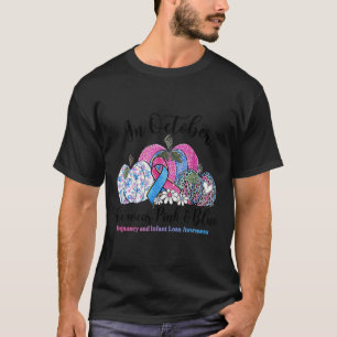 Oktober Wir Tragen Nk & Blau Schwangerschaft Säugl T-Shirt