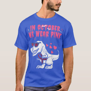 Oktober Wir tragen Pink Tre Dinosaur Dino Leopard T-Shirt