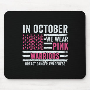 Oktober Wir tragen rosa Brustkrebs-Bewusstsein Mon Mousepad