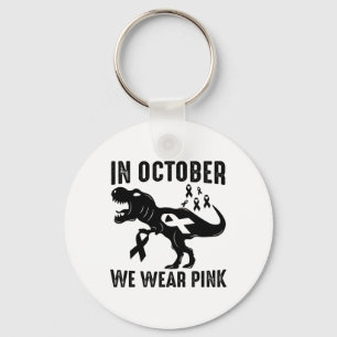 Oktober Wir tragen Rosa Brustkrebs-Bewusstseins-Di Schlüsselanhänger