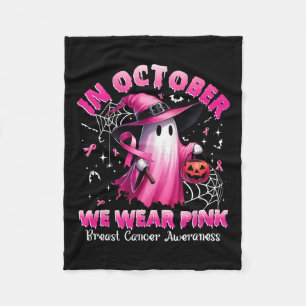Oktober Wir Tragen Rosa Geist Hexe Brustkrebs Awa Fleecedecke