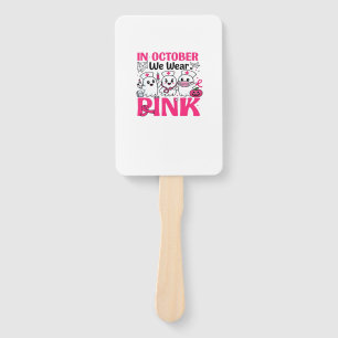Oktober Wir Tragen Rosa Krankenschwester Brustkreb Fächer