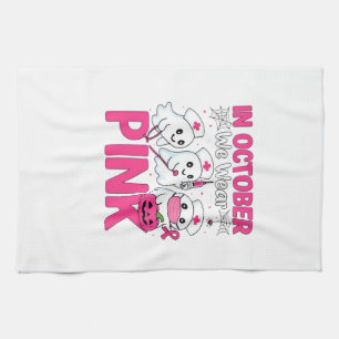 Oktober Wir Tragen Rosa Krankenschwester Brustkreb Geschirrtuch