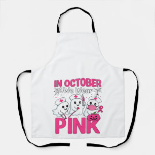 Oktober Wir Tragen Rosa Krankenschwester Brustkreb Schürze