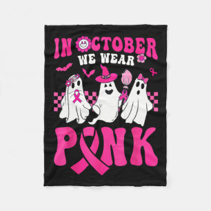 Oktober Wir Tragen Rosa Süßer Geist Brustkrebs Saa Fleecedecke