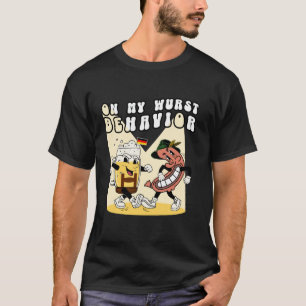 Oktoberfest 2024 über mein Wurstverhalten Retro Be T-Shirt