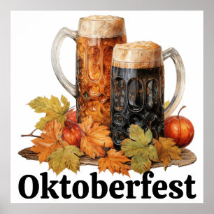 Oktoberfest Bierbrauerei Tasse Art Poster