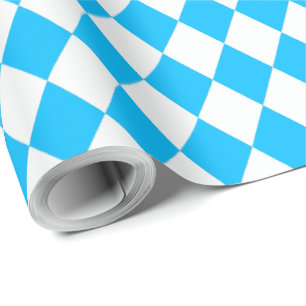 OKTOBERFEST-Bierfest-Dekoration Blaues Muster Geschenkpapier