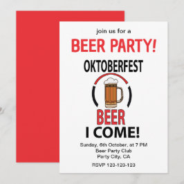 Oktoberfest Bierfest Party Oktoberfest Einladung