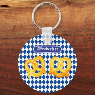 OKTOBERFEST Bierfest traditionelle deutsche Brezel Schlüsselanhänger