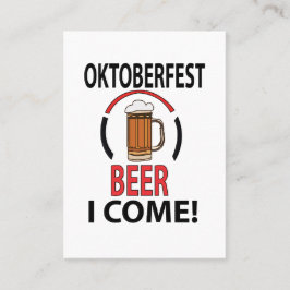 Oktoberfest Bierfest Visitenkarte