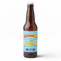 OKTOBERFEST Bierfestival Dekoration Blaues Muster
