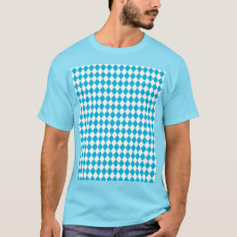 OKTOBERFEST Bierfestival Dekoration Blaues Muster T-Shirt