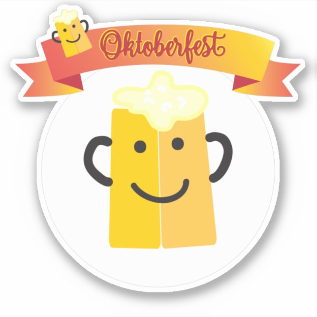OKTOBERFEST Bierfestival Dekoration Feuerwerke Aufkleber (Vorderseite)