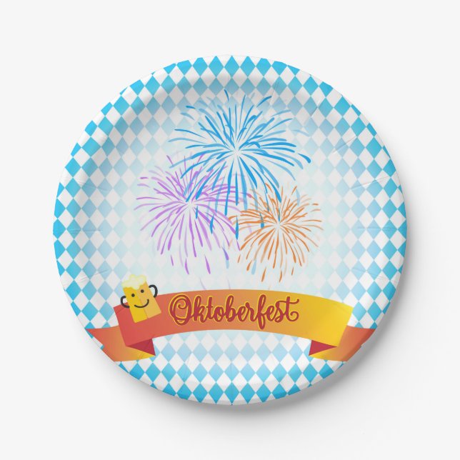 OKTOBERFEST Bierfestival Dekoration Pappteller (Vorderseite)