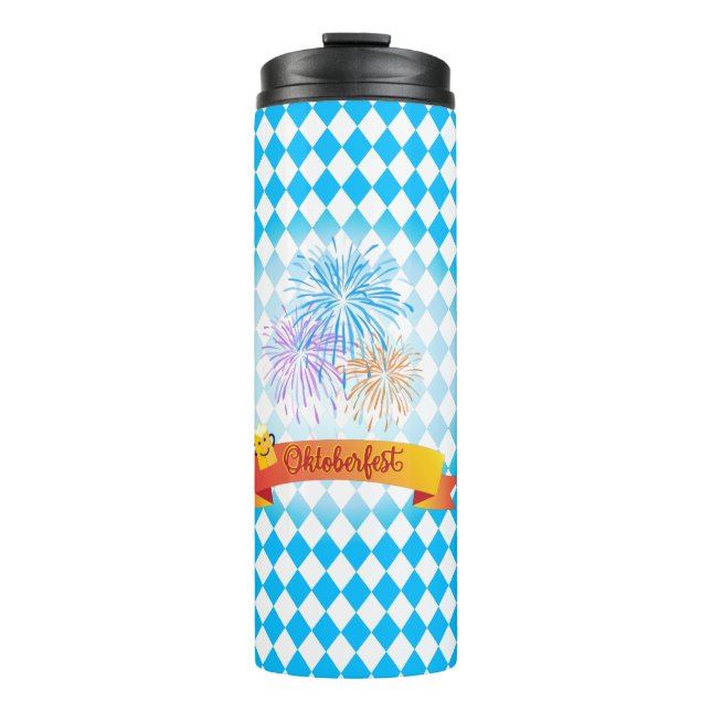 OKTOBERFEST Bierfestival Dekoration Thermosbecher (Vorderseite)