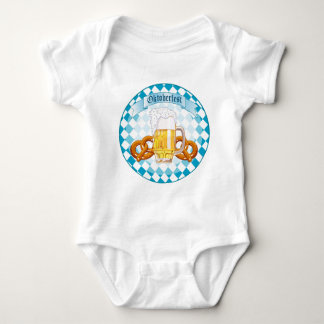 Oktoberfest Brezeln u. Bier Baby Strampler