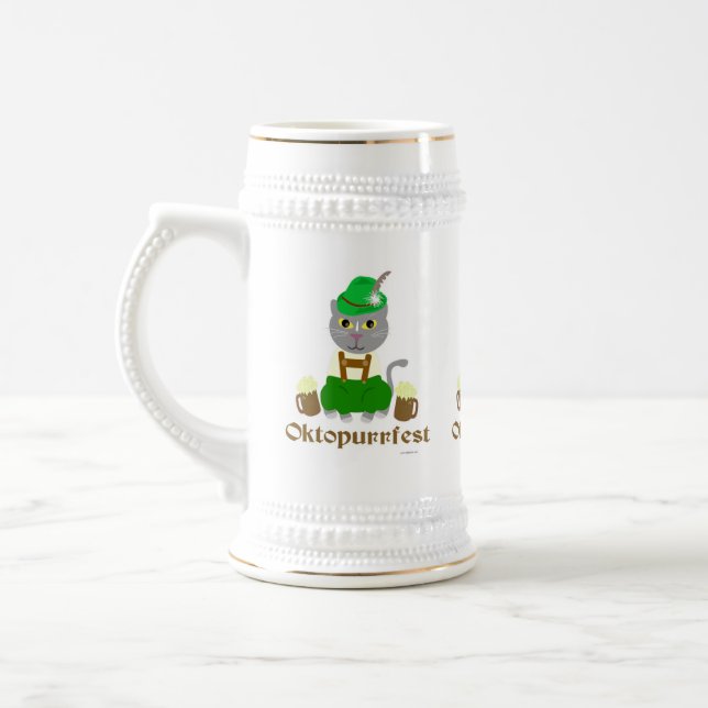 Oktoberfest Cartoon Locarno Bierglas (Links)
