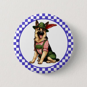 Oktoberfest Deutscher Schäferhund  Button