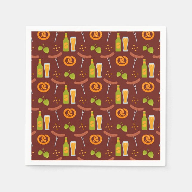 Oktoberfest - Deutsches Bierfestival Serviette (Vorderseite)