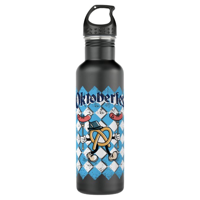 Oktoberfest Deutschland Festival Spaß Long Sleeve Edelstahlflasche (Vorderseite)