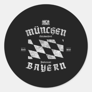 Oktoberfest Deutschland Ger Beer Festival Runder Aufkleber