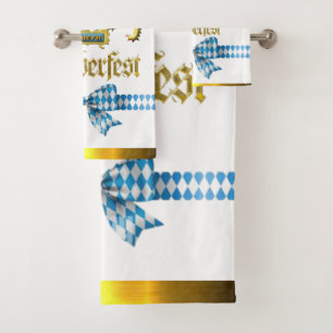 Oktoberfest Echtes Bayern-Wappen Geschenk- und Gas Badhandtuch Set