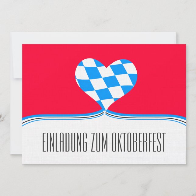 Oktoberfest Einladung (Vorderseite)