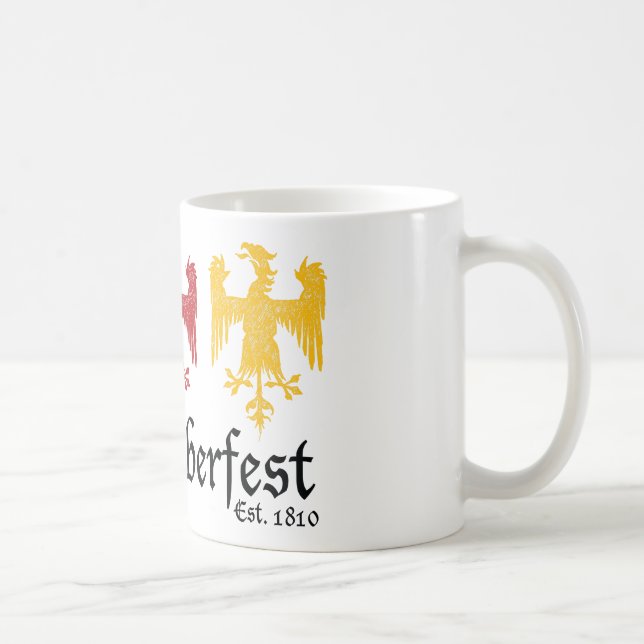 Oktoberfest Est. 1810 Kaffeetasse (Rechts)