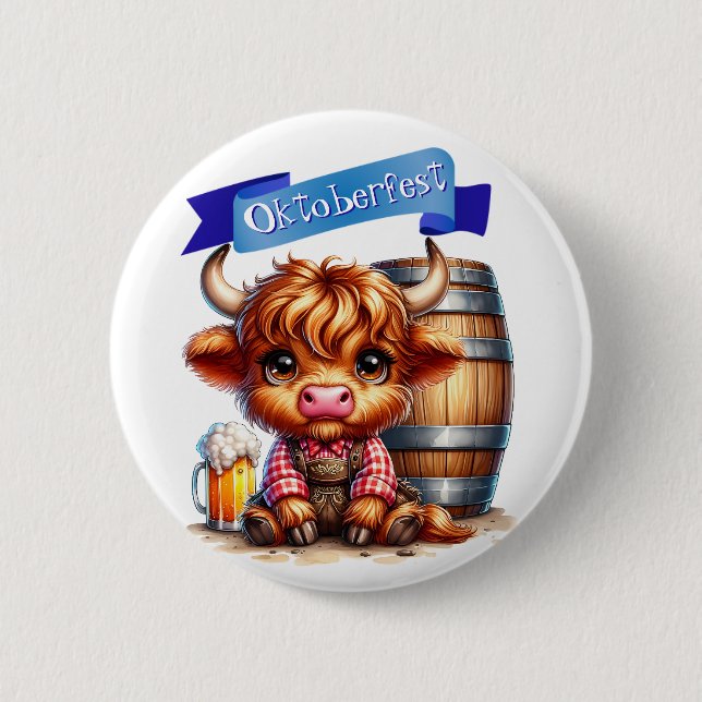 Oktoberfest feiern Knopf Button (Vorderseite)
