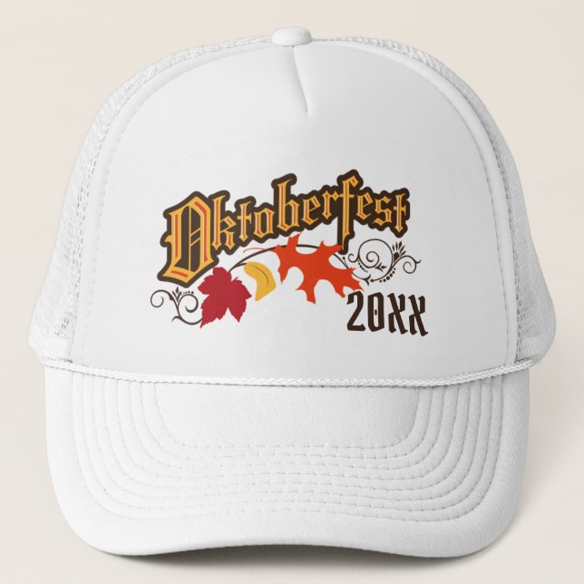 Oktoberfest Herbstleaves Truckerkappe (Vorderseite)