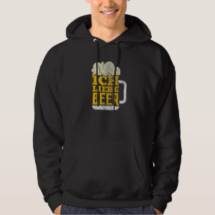 Oktoberfest Ich Liebe Beer Retro Hoodie