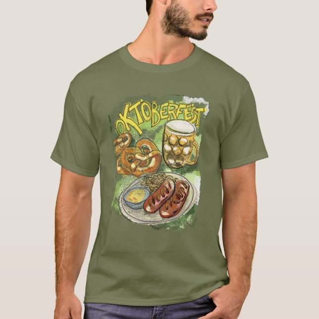 Oktoberfest im Stil T-Shirt (Vorderseite)