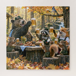 Oktoberfest im Wald mit Wildtieren