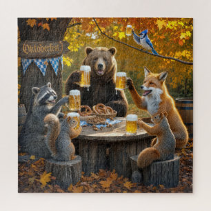 Oktoberfest im Wald mit Wildtieren