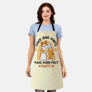 Oktoberfest Katzenpfeifen und Party Schürze