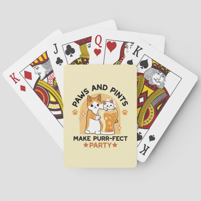 Oktoberfest Katzenpfeifen und Party Spielkarten (Rückseite)