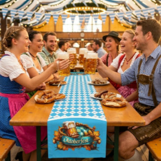 Oktoberfest kurzer tischläufer