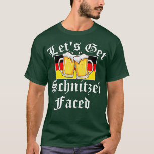 Oktoberfest - Lasst uns Schnitzel vor der lustigen T-Shirt