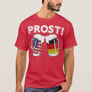 Oktoberfest Männer Frauen Deutscher Flaggenbär T-Shirt