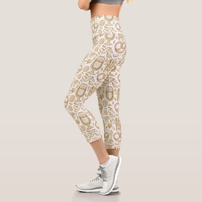 Oktoberfest-Menü Capri Leggings (Links)