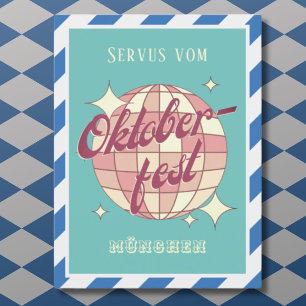 Oktoberfest Oktoberfest Retro Vintage Postkarte