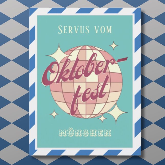 Oktoberfest Oktoberfest Retro Vintage Postkarte (Von Creator hochgeladen)