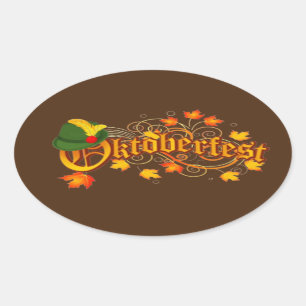 Oktoberfest Ovaler Aufkleber